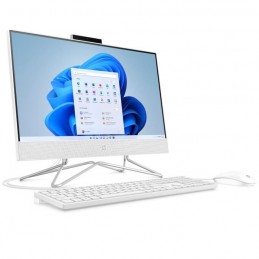 HP 22-dd2001nf Blanc Ordinateur de bureau All-in-One 22'' FHD - J4025 - RAM 4Go - 256Go SSD - W11 - AZERTY