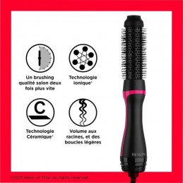 REVLON RVDR5292UKE One-Step Style Booster Brosse séchante et coiffante ronde - 820W - 38mm - vue technologie