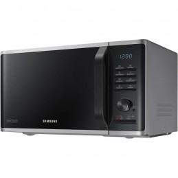 SAMSUNG MS23K3555ES Inox Micro-ondes 23L - 800W - plateau 28.8cm - vue de trois quart