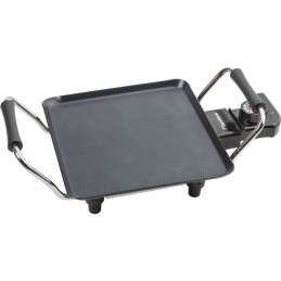 BESTRON ABP600 Noir Plancha Grill de table - 1000W - 21 x 21 cm