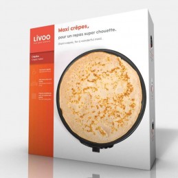 LIVOO DOP196 Noir Crêpière 30cm - 1000W - vue emballage