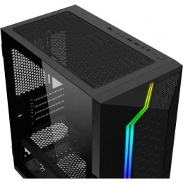 XIGMATEK Gemini II Noir RGB Boitier PC - Mini Tour (EN48649) - vue de dessus trois quart