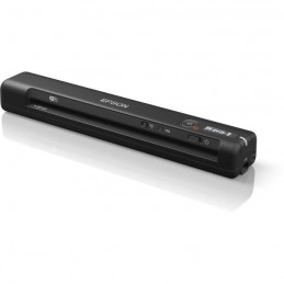 EPSON WorkForce ES-60W Noir Scanner a alimentation feuille a feuille - 600 dpi - USB - vue de trois quart
