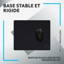 LOGITECH G440 Noir Tapis de souris gaming 340 x 280 x 5 mm (943-000792) - vue base stable et rigide