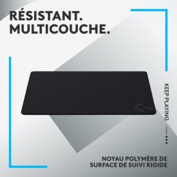 LOGITECH G440 Noir Tapis de souris gaming 340 x 280 x 5 mm (943-000792) - vue résistant multicouche