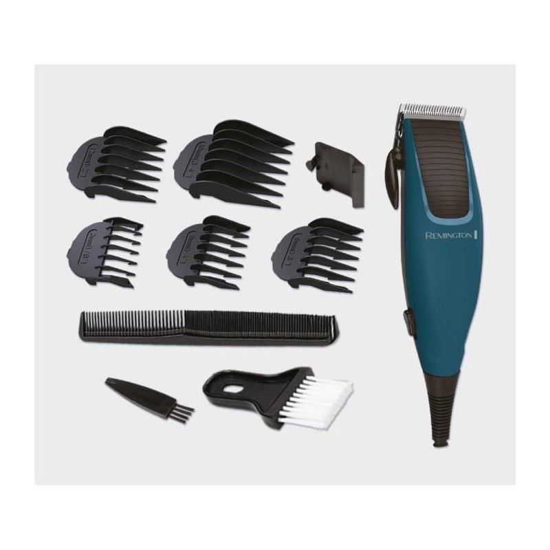 REMINGTON HC5020 Bleu Tondeuse cheveux Apprentice - 10 accessoires - Lames acier inoxydables