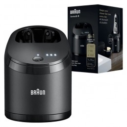 BRAUN Centre SmartCare Noir 5-en-1, Recharge, Nettoyage, Compatible avec les Series 9 Et 8, Cartouches Clean & Renew - vue A