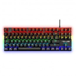 THE G-LAB KEYZ MERCURY Noir RGB Clavier Mécanique TKL Gamer Filaire USB - AZERTY - vue de dessus