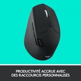 LOGITECH M720 Triathlon Noir Souris Sans Fil (910-004791) - vue raccourcis