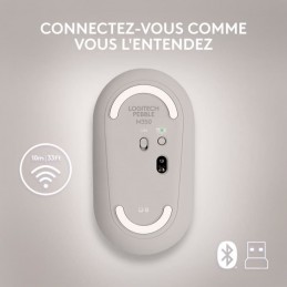 Logitech M350 Sand Souris sans fil M350 - nano récepteur USB (910-006751) - vue de dessous