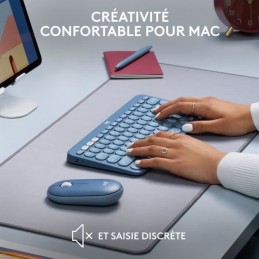 LOGITECH K380 Blueberry Clavier sans fil Bluetooth Multidispositif pour Mac - AZERTY (920-011174) - vue créativité