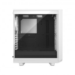 FRACTAL DESIGN Meshify 2 Compact Lite White TG Clear Blanc Boitier PC Moyen tour ATX - vue de profil