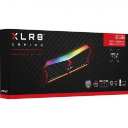 PNY 8Go DDR4 (1x 8Go) XLR8 Gaming EPIC-X RGB RAM DIMM 3200MHz CL16 (MD8GD4320016XRGB) - vue emballage