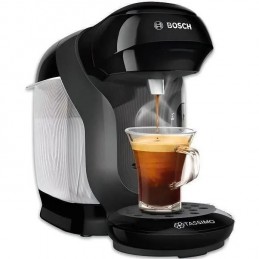 BOSCH TAS1102 Noir TASSIMO Machine à café 0.7L - 1400W + 3 packs de T-Discs - vue de trois quart