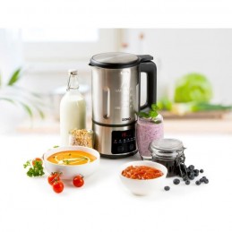 DOMO DO727BL Inox Blender chauffant 1.2L - 800W - 6 programmes - Inox - vue en situation bis