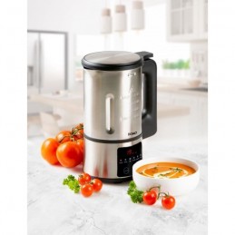 DOMO DO727BL Inox Blender chauffant 1.2L - 800W - 6 programmes - Inox - vue résultat soupe