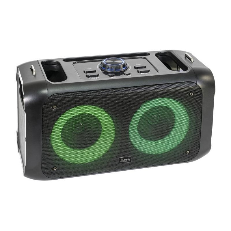 PARTY STREET2 Enceinte portable 100W - Batterie - Bluetooth - Effet lumineux LED