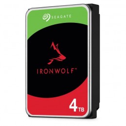 SEAGATE NAS Iron Wolf 4To HDD 3.5'' 5400rpm SATA3 6Gbs 64Mo Cache (ST4000VN006) - vue de trois quart droit