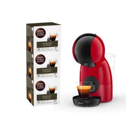 KRUPS YY4580FD Dolce Gusto Piccolo XS Rouge Machine a café capsule 0.8L - 1500W + 3 boites de café