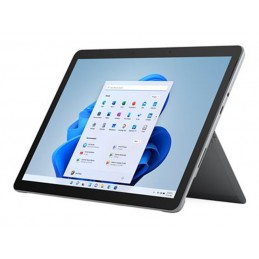 MICROSOFT Surface Go 3 Pentium Tablette 10.5'' - RAM 8Go - SSD 128Go - W11s + Clavier AZERTY - vue de trois quart sans clavier
