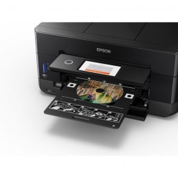 EPSON XP-7100 Imprimante multifonction Jet d'encre - Recto-verso automatique - WIFI - vue zoom support impression DVD