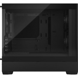 FRACTAL DESIGN Pop Mini Silent Noir TG Boitier PC Micro ATX (FD-C-POS1M-02) - vue de profil