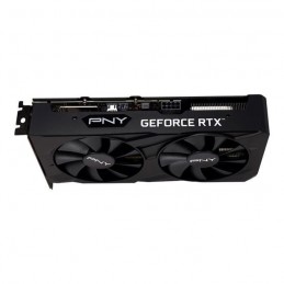 PNY GEFORCE RTX 3050 8GB XLR8 VERTO Dual fan Carte Graphique nVIDIA - DP, HDMI - vue de trois quart