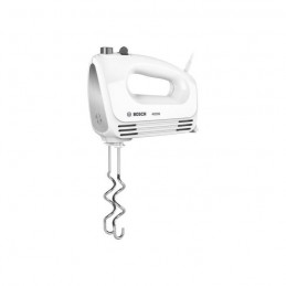 BOSCH MFQ24200 Blanc / Inox CLEVERMIXX Batteur électrique - 400W - Fouets et crochets - vue de trois quart