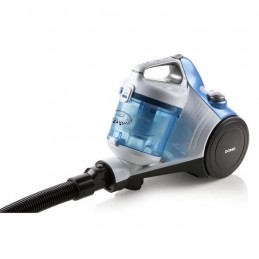 DOMO DO7286S Aspirateur sans sac 1.5 L - 700W - Blanc et bleu - vue zoom de 3/4