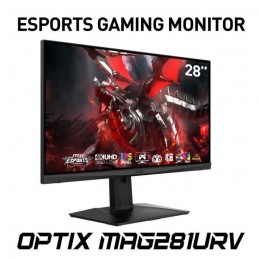 MSI Optix MAG281URV Ecran PC 28'' 4K - 4ms - 60Hz - 2x HDMI, DisplayPort - vue de trois quart Gauche