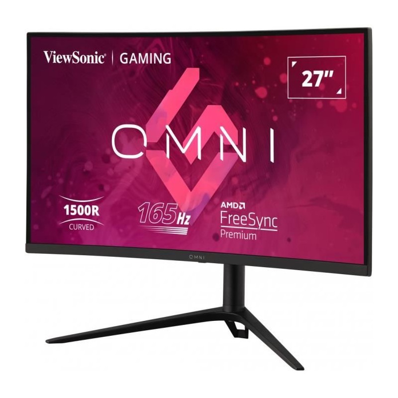 VIEWSONIC VX2718-PC-MHDJ Ecran PC 27'' FHD Gamer Incurvé - Dalle VA - 1ms - 165Hz - HDMI, DP