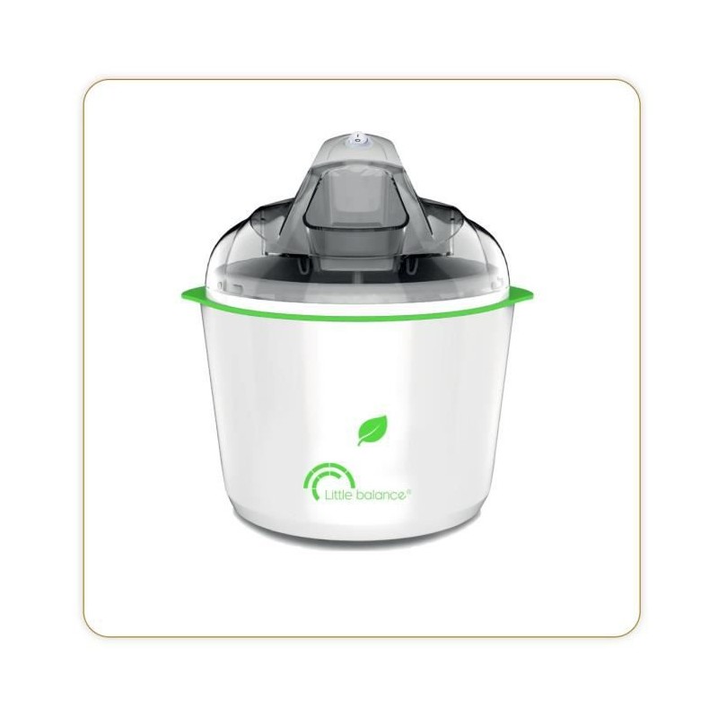 LITTLE BALANCE 8234 Happy Sorbets Sorbetière 1.5L - 12W - Machine à Glaces, Sorbets, Crèmes glacées