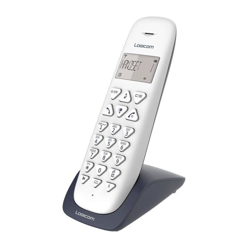 LOGICOM VEGA 155T SOLO Ardoise Téléphone sans fil DECT avec répondeur