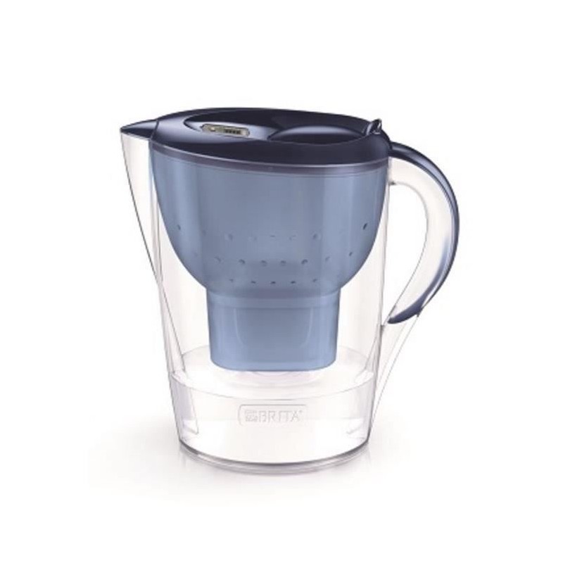 BRITA Carafe Filtrante Marella Memo Bleu 2.4L - Inclus 1 cartouche filtrante