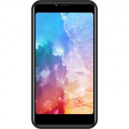 LOGICOM FIVE Noir Smartphone 5'' - RAM 2Go - Stockage 16Go - Double nano SIM - vue de face