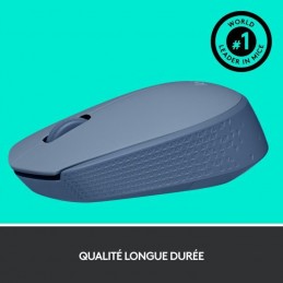 LOGITECH M171 Souris Sans Fil 2.4 GHz - Bleu Gris (910-006866) - vue qualité