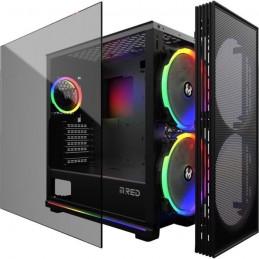 MRED Storm Destroyer Alpha-G Noir RGB Boitier PC ATX Moyen tour Gamer (MRF-003A) - vue éclatée