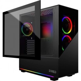 MRED Elite Noir RGB Boitier PC ATX Moyen tour Gamer (MR-006) avec