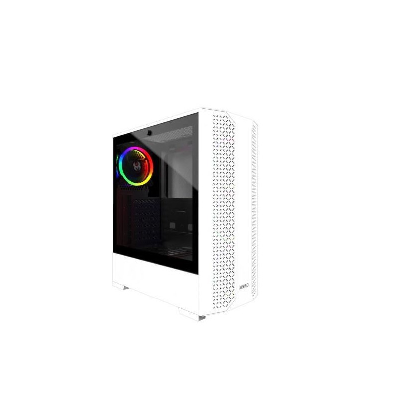 MRED Dream Eyes Blanc RGB Boitier PC Moyen tour ATX Gamer (MR-020)