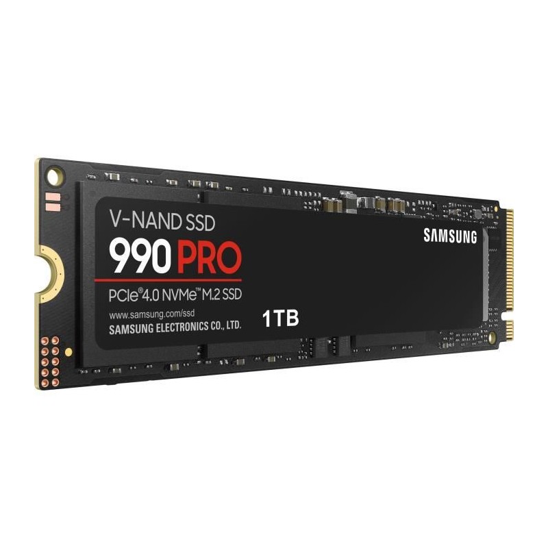 SAMSUNG 1To SSD 990 Pro PCIe Gen4.0 x4 NVMe 2.0 M.2 2280 (MZ-V9P1T0BW)