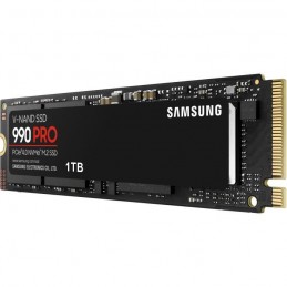 SAMSUNG 1To SSD 990 Pro PCIe Gen4.0 x4 NVMe 2.0 M.2 2280 (MZ-V9P1T0BW) - vue de trois quart