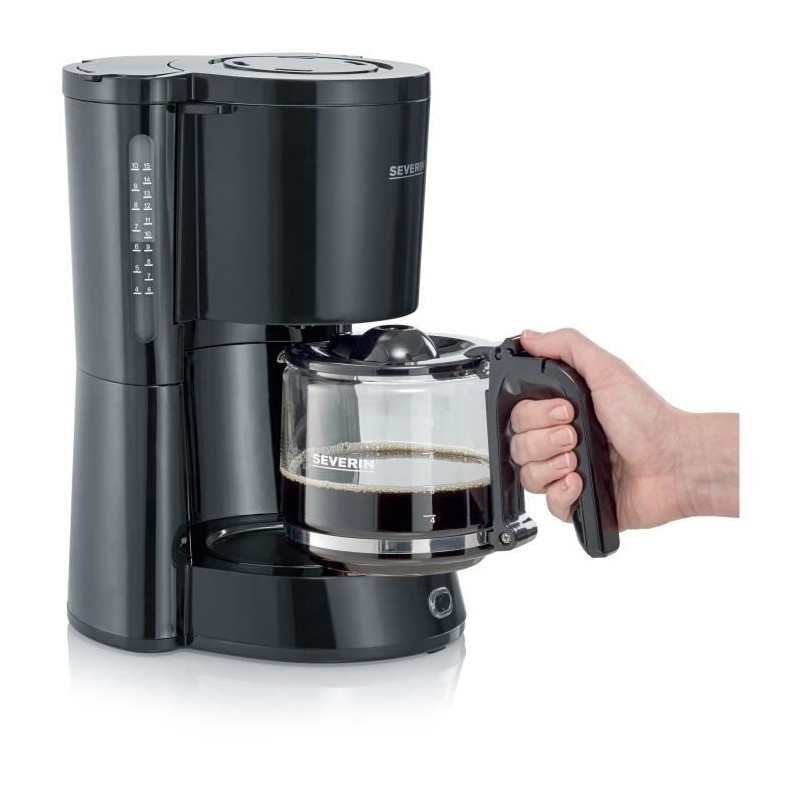 SEVERIN KA4815 Noir Cafetière Filtre 1.25L - 1000W - Jusqu'à 10 tasses