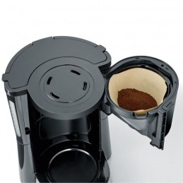 SEVERIN KA4815 Noir Cafetière Filtre 1.25L - 1000W - Jusqu'à 10 tasses - vue support amovible filtre