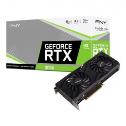 PNY GEFORCE RTX 3060 VERTO Dual Fan 8Gb Carte Graphique nVIDIA DP, HDMI - vue emballage