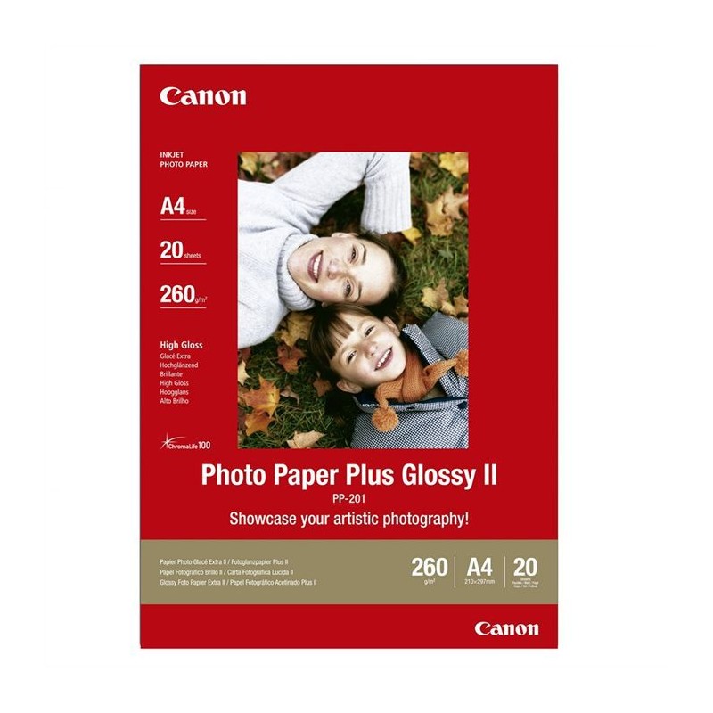 CANON PP201 Papier photo A4 Brillant Extra 265gr 20 feuilles (2311B019)