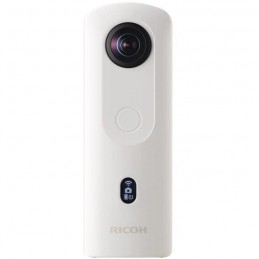 RICOH 91080002 Blanc Caméra Theta SC2 360° - 14MP - Vidéos 4K - 3200 iSO - Attache Grise