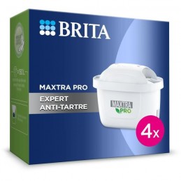 BRITA 1050433 Pack 4 cartouches MAXTRA PRO Expert anti-tartre - Filtre à  eau avec Quadrimedia