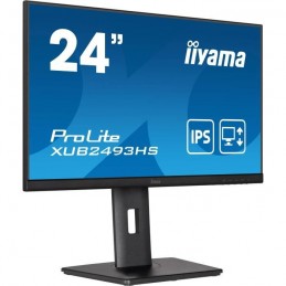 IIYAMA ProLite XUB2493HS-B5 Ecran PC 24'' FHD - Dalle IPS - 4ms - 75Hz - HDMI, DP - Réglable en hauteur