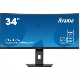 IIYAMA XCB3494WQSN-B5 Ecran PC 34'' UWQHD Incurvé - Dalle VA - 0.4ms - 120Hz - HDMI, DP, USB, KVM - vue de face