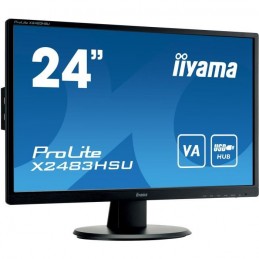 IIYAMA ProLite X2483HSU-B5 Ecran PC 24'' FHD - Dalle VA - 4ms - 75Hz - HDMI / DP / USB